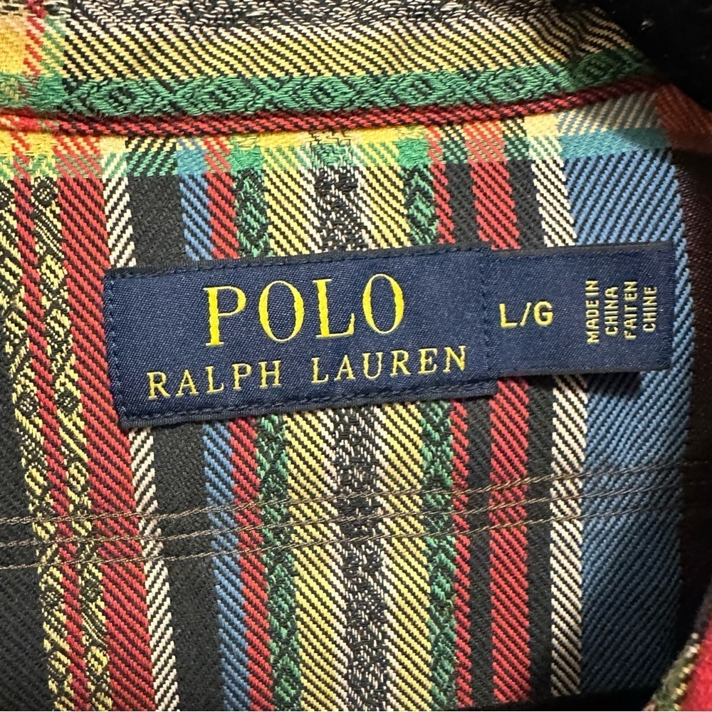 Polo Ralph Lauren Shirt Mens L Aztec RRL Travis Scott Southwestern Sportsman VTG - Picture 8 of 9
